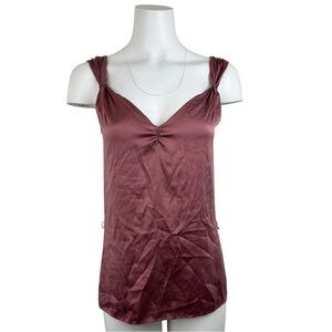 Rebecca Taylor Silk Sleeveless Camisole Cami Top Tank Size 4 Blouse Dusty Pink